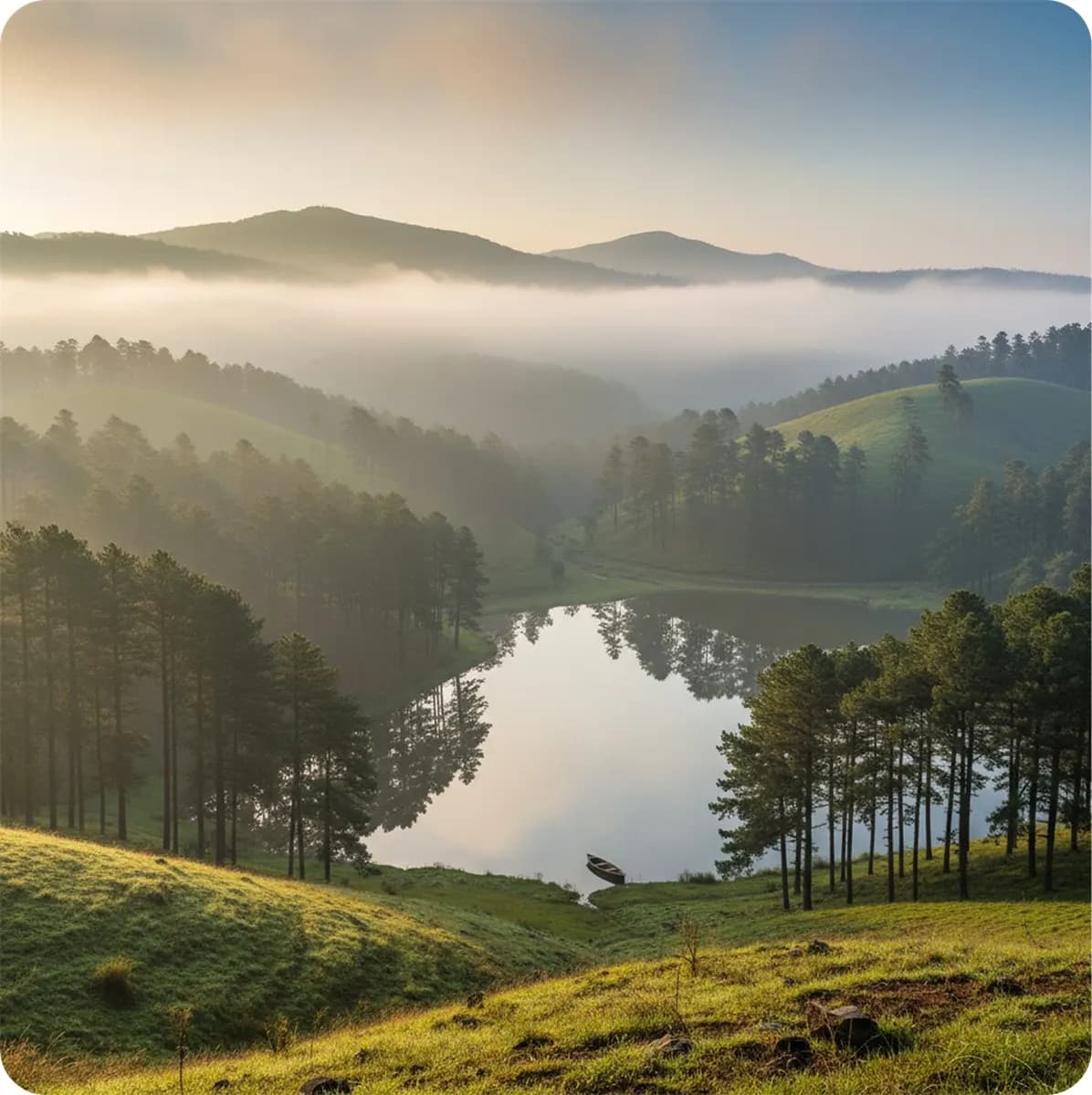 Kodaikanal, a hill station Zion Taxi serves from Madurai