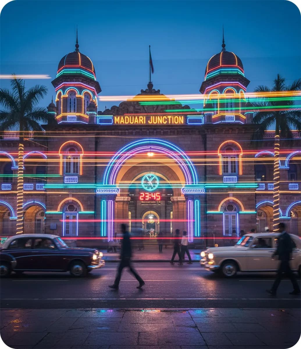 Madurai Junction, a heritage Zion Taxi serves from Madurai